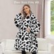thumbnail image 3 of Wearable Cow Blanket Hoodie Oversized Sweatshirt, 3 of 5