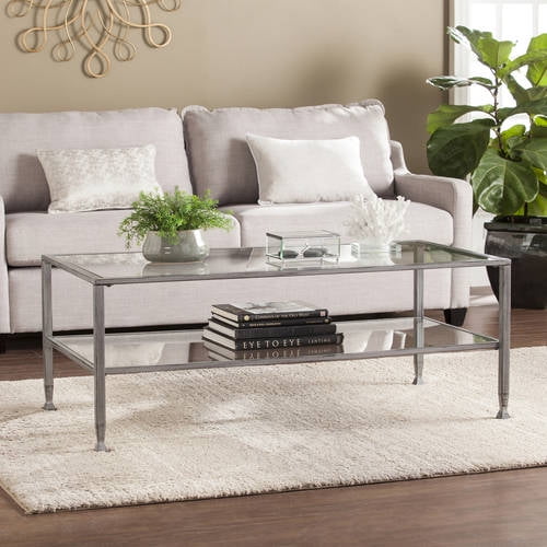 Jumpluff Metal Glass Rectangular Open Shelf Coffee Table Distressed Black Com Jumpluff Metal Glass Rectangular Open, Kirklands Black Coffee Table