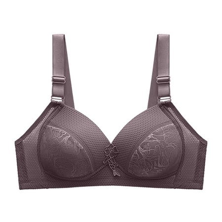 

EHQJNJ Sports Bra Women S New Pattern Ribless Large Strap Jacquard Four Comfort Bra Strapless Bra for Big Busted Women No underwire