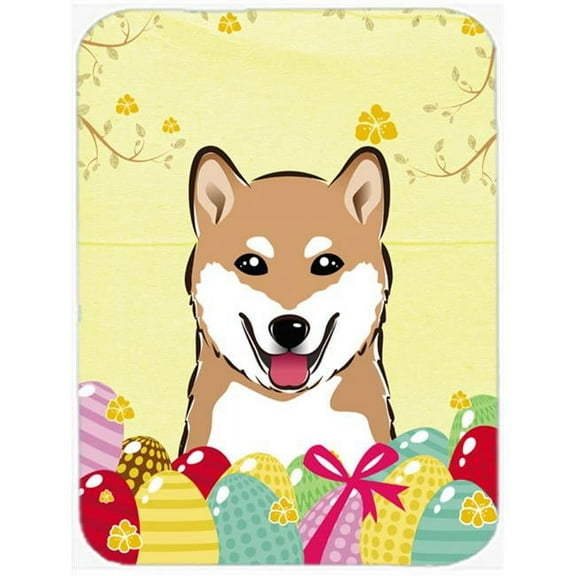 Shiba Inu Easter Egg Hunt Mouse Pad, Hot Pad or Trivet