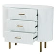 thumbnail image 4 of bali & pari Beyla Mid-Century Dresser, 3-Drawer, White, 4 of 10