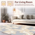 thumbnail image 2 of ODIKA 8'x8' Machine Washable Non-Slip Area Rug, Contemporary Cloudscape Accent High Traffic Rug, Beige, 394805, 2 of 7
