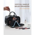 thumbnail image 4 of Bolsa de maquillaje Prite, impermeable, para viajes y cosméticos, color negro, 4 of 7