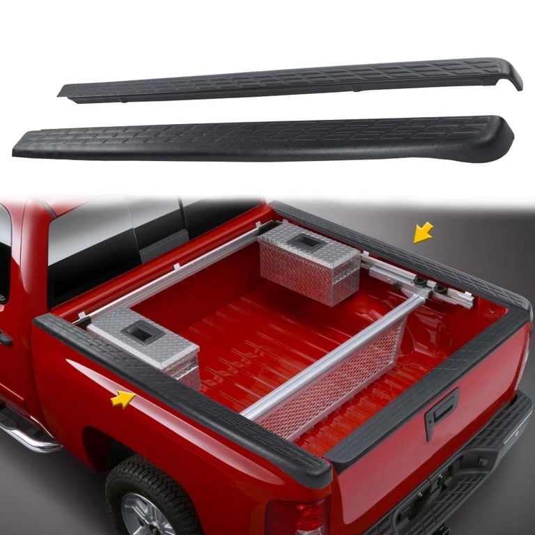 6'6 Bed Rail Caps Side Cover Protector Molding Fit For 2007-2014