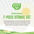 GreenLife Cooking Tools and Utensils, 7 Piece Nylon Set including Spatulas Turner Spoons and