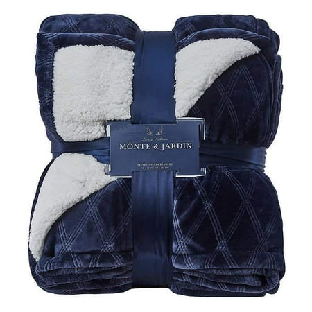 Monte and Jardin Velvet Sherpa Blanket