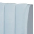 thumbnail image 4 of Baxton Studio Lit Plateforme Grand Moderne en Velours Bleu Clair, 4 of 8