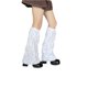 thumbnail image 2 of VISgogo, calcetines calentadores de piernas a la moda para mujer, estilo gótico Lolita, Color sólido, calcetines cálidos rasgados calados, cubierta de pie, ropa de calle VISgogo moda, 2 of 6