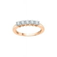 thumbnail image 3 of Five Stone Diamond Anniversary Ring in 10K Gold (1/2 cttw) (I-Color, SI3-I1 Clarity), 3 of 4