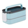 thumbnail image 4 of yuksok Double Couche Boîte à Lunch Grande Capacité Récipient Alimentaire pour Bureau Maison Camping Bleu, 4 of 9