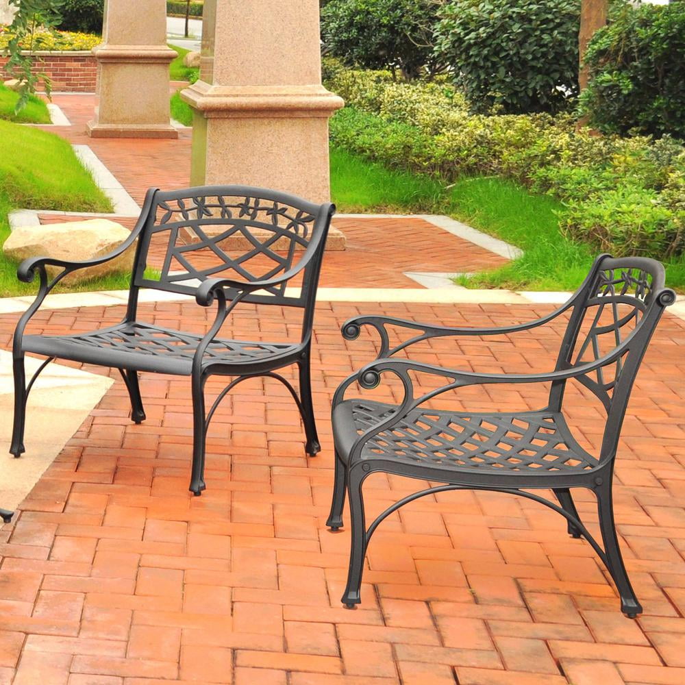 Crosley Furniture Sedona 2Pc Cast Aluminum Outdoor Lounge Chair Set