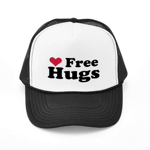 CafePress - Free Hugs - Adjustable Unisex Printed Trucker Hat with Mesh Back