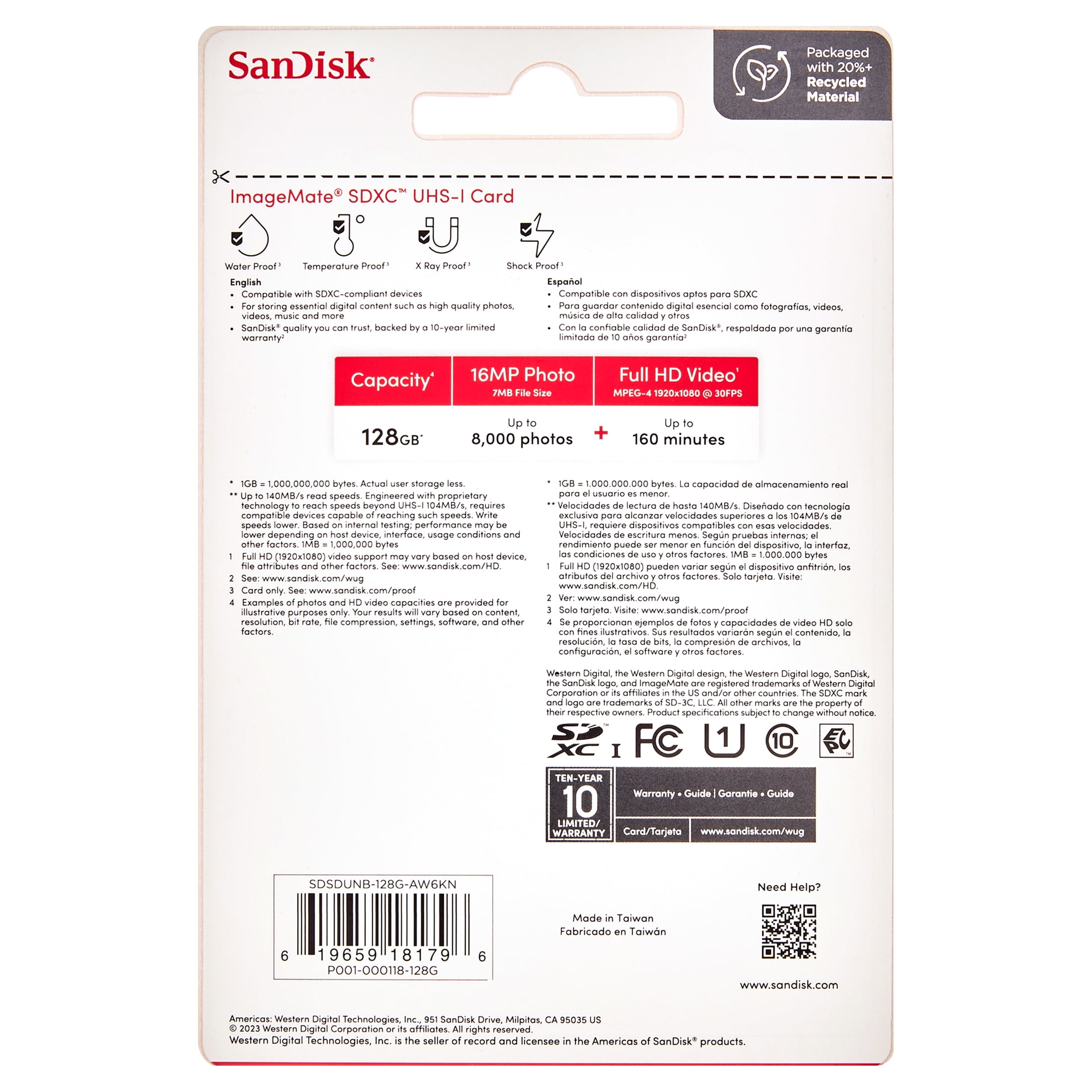 SanDisk ImageMate 128GB SDXC Flash Memory Card