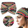 thumbnail image 5 of CHENjy Turban Wraps Headbands For Women, Multicolor Boho Headbands, Elastic Printed Knotted Headband, Non Slip Sport Hair Wrap, Practical Cloth Hair Accessory for Daily Fashion Dressing, 5 of 7