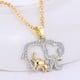 thumbnail image 2 of JM Elefante de cristal Mamá y bebé Collar Día de la madre Cumpleaños Regalo de Navidad para mamá 1 pieza Electrónica, 2 of 4