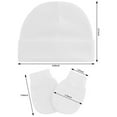 thumbnail image 2 of American Trends Baby Hats 0-6 Months Toddler Hat and Mittens for Newborn Baby Girls Baby Beanie Cotton Cap Black; Black Grey; Grey; White 0-6 Months, 2 of 4