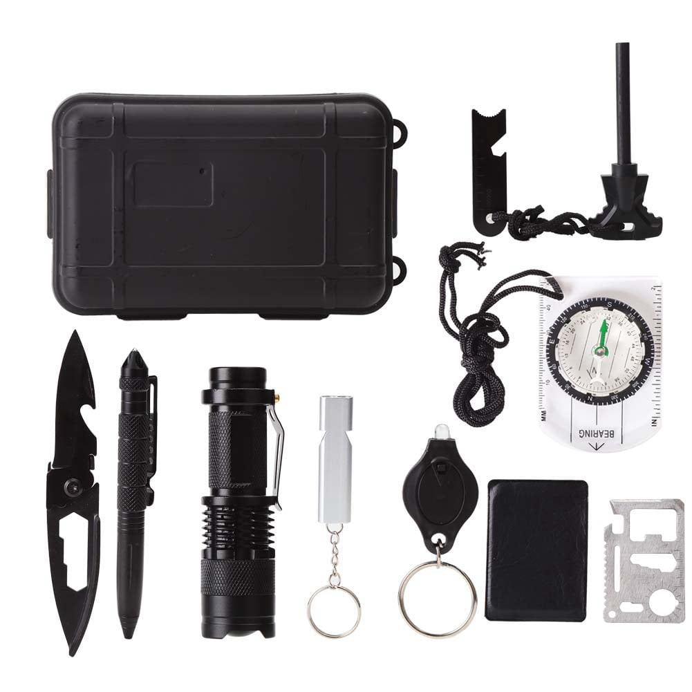 Mgaxyff SelfHelp Box,MultiFunctional SOS Survival Emergency Kit Box