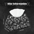 thumbnail image 6 of Goofa Hand Drawn Snake Pattern Triangle Square Tissue Box Cover, Modern PVC Leathe Facial Paper Holder,Decorative Holder/Organizer for Bathroom Vanity Countertop, 6 of 9
