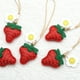 thumbnail image 5 of Llavero con colgante en forma de fresa y fruta, exquisito colgante tridimensional para bolso de fresa., 5 of 5