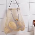 thumbnail image 3 of 2pcs Recyclable Mesh Bags Large Capacity Hanging Bags Folding Grocery Bags, 3 of 6