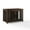 Brown, variant on Crosley Furniture Dane Credenza Console Table Dog Crate Kennel for Pets