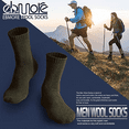 thumbnail image 2 of Men's Merino wool socks extra thick warm hiking winter warm boots heavy soft, 2 of 5