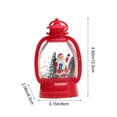 thumbnail image 5 of Christmas Lanterns Decorative Indoor,Christmas Decorations for Home,Lighted Christmas Decor,Clear LED Lights Hanging Lantern Christmas Tree Battery Pendant Novel Props Light for Xmas Party Home Decor, 5 of 7