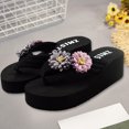 thumbnail image 4 of Vedolay Women's Platform Sandal Sandals for Women Dressy Summer Wedge Platform Sandals Pumps Sandals,Purple 7, 4 of 5