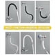 thumbnail image 3 of Extensor de extensión para grifo, extensor para grifo de baño, balcón, cabezal de agua a prueba de salpicaduras (negro, 20cm), 3 of 5