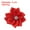 Bright Red, variant on Uxcell 150Pcs 1.2 inch Small Ribbon Flowers Satin Ribbon Flowers Mini Fabric Flowers Grass Green