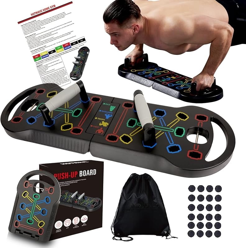 Push-Up-Board mit Widerstands bändern Push-Up-Bar Fitness-Liegestütze Griff Trag