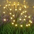 thumbnail image 1 of 2 Pack 10LED Solar Firefly Lights, Upgraded Solar Garden Lights Outdoor IP65 Waterproof, Solar Starburst Swaying Lights for Yard Patio Pathway Decoration (Warm White), 1 of 1