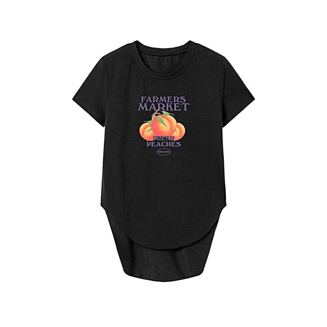 Camiseta para mujer verano casual transpirable suave trajes moda streetwear básico SG