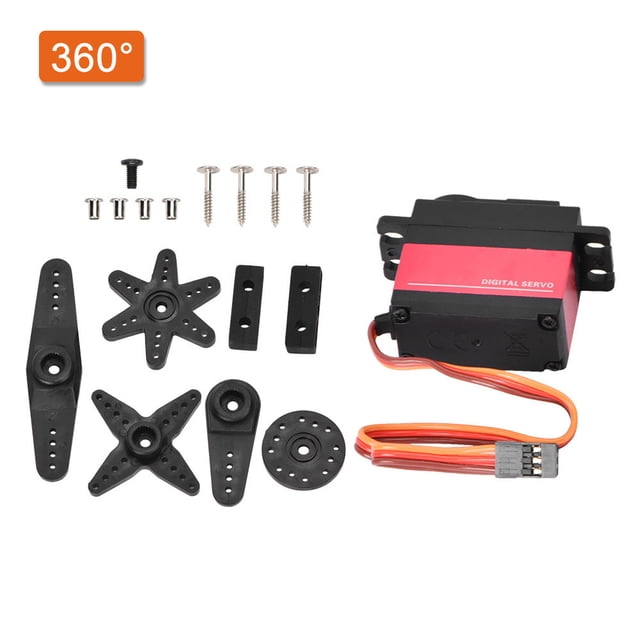 Digital Servo, 20kg RC Servo Full Metal Gear RC Car Servo, For 1/10 1/8 RC Car RC Robot RC Model DIY RC Airplane