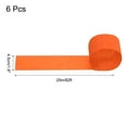 thumbnail image 2 of Uxcell Crepe Paper Streamers 6 Rolls 492ft for Decoration, Orange(1.8 in x 82 ft/Roll), 2 of 5