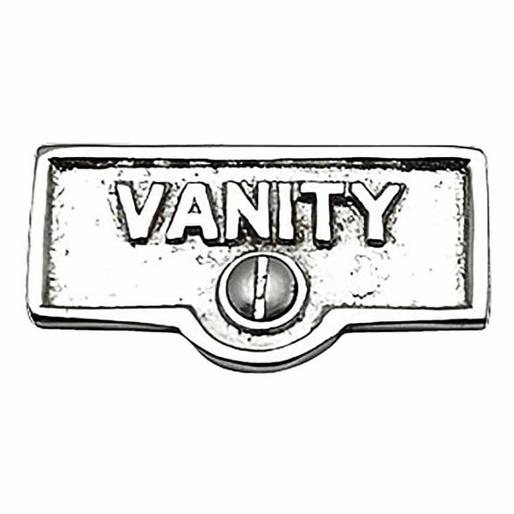 Switch Plate Tags VANITY Name Signs Labels Chrome Brass Traditional Engraved Wall Light Switch Cover Labels Renovators Supply