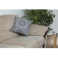thumbnail image 6 of TreeWool (Pack of 2) Mandala Accent Cotton Decorative Square Throw Pillow Covers (24" x 24", Graphite Gray), 6 of 6