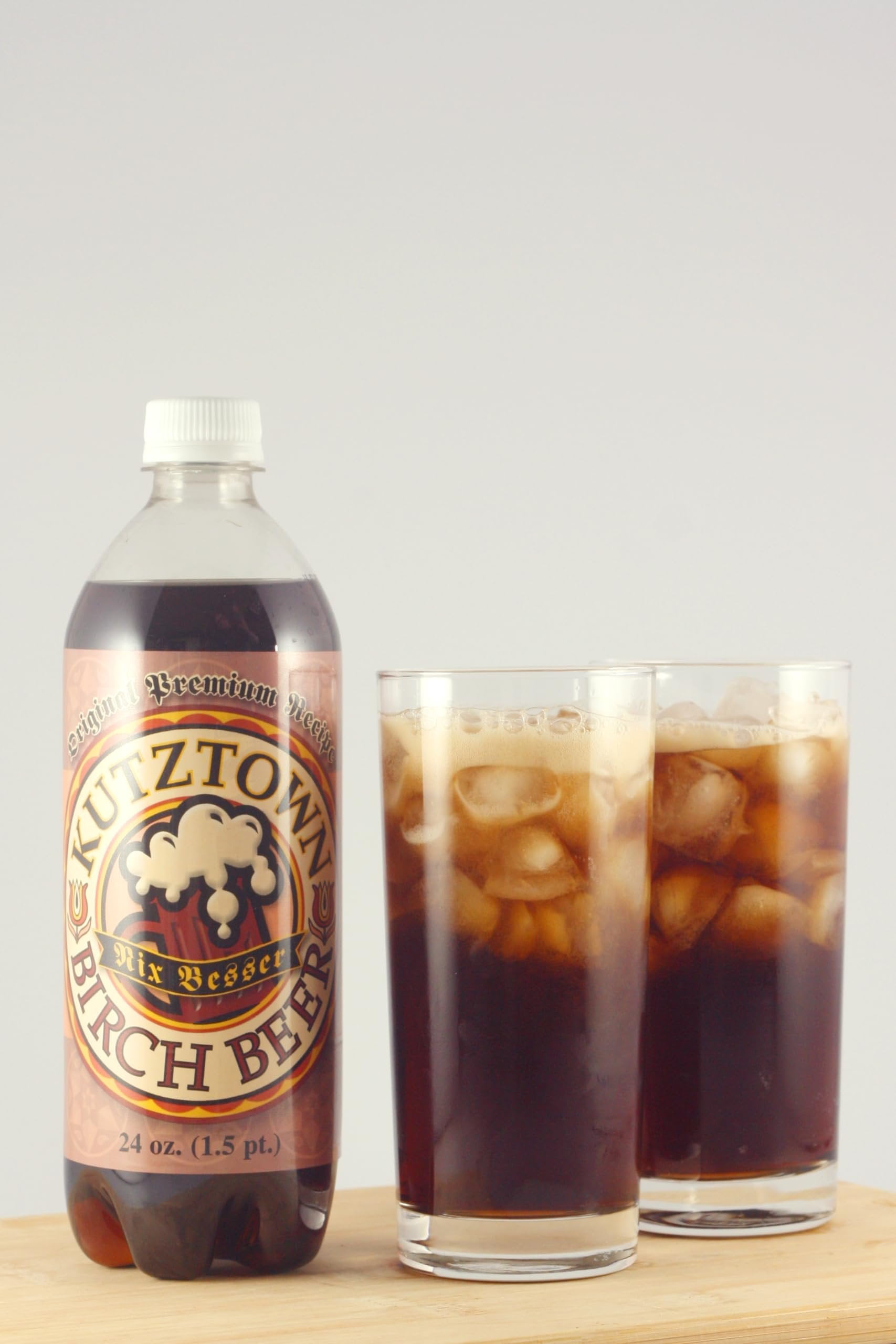 AmishTastes Kutztown "Nix Besser" Birch Beer, Famous Amish Drink, 24 Oz. Pack of 4