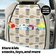 thumbnail image 5 of Fuzoiu Peanuts Print 2 Pack Kick Mat Back Seat Protector With 3 Storage Pockets, Universal Car Seat Back Organizer For Kids Pets, Waterproof Backseat Protector For Most Car, 5 of 8