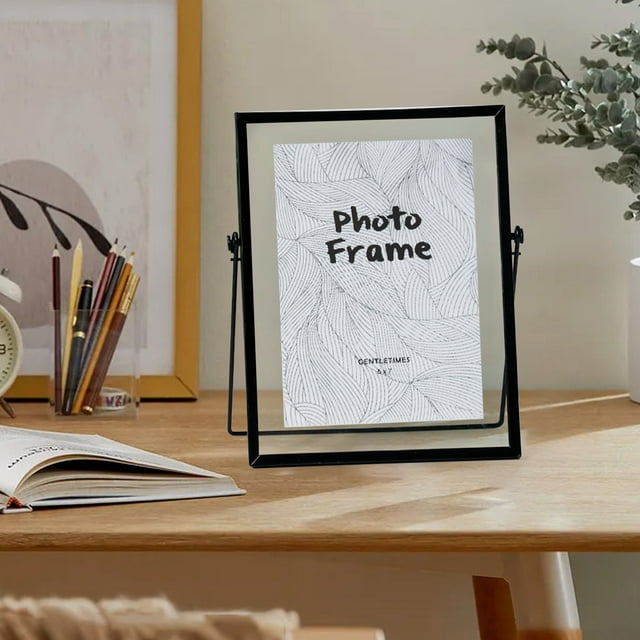 Creative Handmade Diy Photo Frame Dried Flower Specimen 4 Inch 6 Inch Metal Glass Picture Frame Modern Simple Small Ornaments Bk1 Creative Handmade Diy Picture 1X Photo Frame