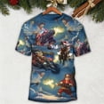 thumbnail image 4 of Nuevas camisetas para hombres con estampado de muñeco de nieve de Navidad en 3d, camisetas de manga corta Harajuku, ropa informal de verano para hombres, camiseta holgada de gran tamaño, 4 of 4
