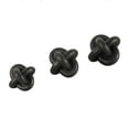 thumbnail image 6 of 4", 4", 3"W Black Resin Knot Inspired Geometric Sculpture, by CosmoLiving by Cosmopolitan (3 Count), 6 of 9