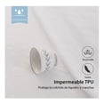 thumbnail image 3 of Funda protectora impermeable para colchón de 2 plazas (tamaño queen), color blanco, 3 of 3