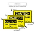 thumbnail image 4 of Caution Your Text Image Here Notice Outdoor Unique Aluminum Metal Sign 12"x18", 4 of 5
