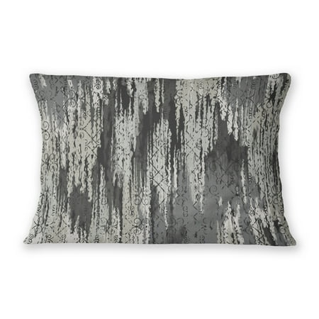 

Distressed Wrought Iron Charcoal Lumbar Pillow by Kavka Designs