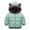 Green, variant on Toddler Baby Boys Girls Fall Winter Fleece Padded Jacket Hooded Zip Jacket Coat