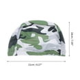 thumbnail image 4 of Gorro de natación de patrón de camuflaje de nailon de 1 pieza en verde militar, 4 of 5