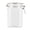 Clear/12 oz/20 Count, variant on Met Lux 43 oz Square Clear Plastic Storage Jar - with Hinged Lid - 4 1/4" x 4 1/4" x 6 3/4" - 2 count box