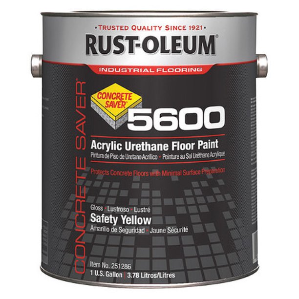 RUSTOLEUM 251286 5600 Floor Paint Urethane Modified Acrylic 1 gal