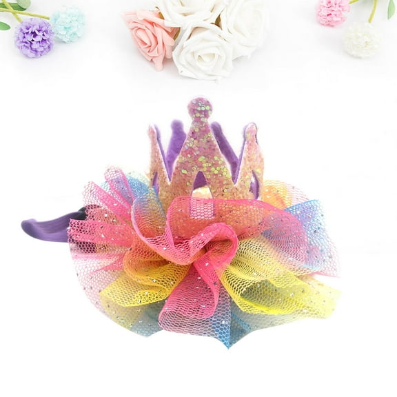 IBASETOY pet cat dog hat Party Hat Gauze Headwear 1PC